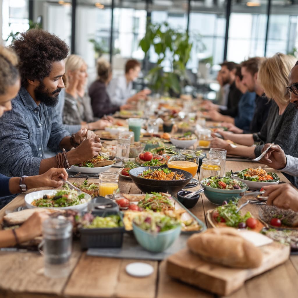 Organiseer een weekchallenge met plantaardige lunches op het werk