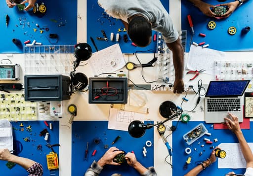 De reparatietafel